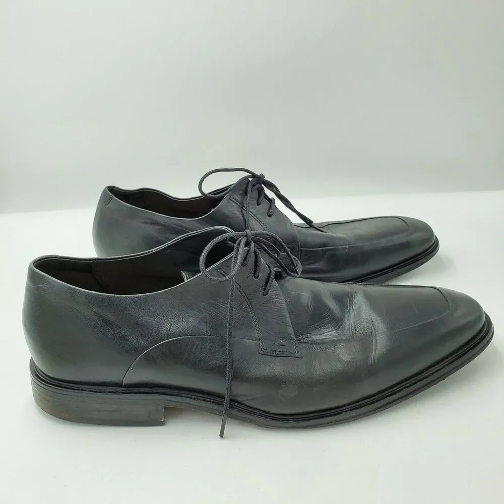 Cole Haan Air Jackson 3 Eye Ox Black Nappa Men's Shoe Size 13 Leather Oxfords